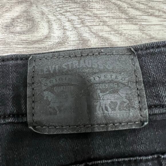 Levi's Women's‎ Straight Stretch Mid Rise Easy Fit Straight Leg Jeans Black - Picture 8 of 11